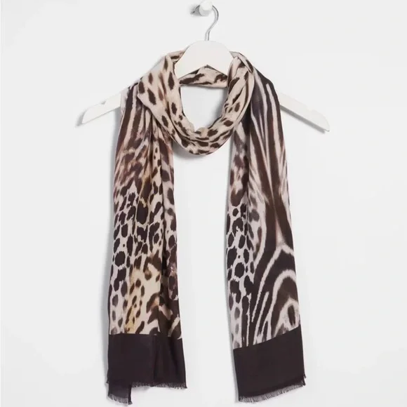 Chico's Animal Print Scarf, NWT - Picture 2 of 5